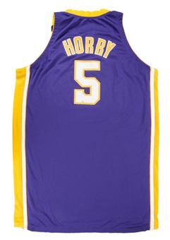 1999-2000 Robert Horry Los Angeles Lakers Game Worn NBA Finals Road Jersey (DC Sports)